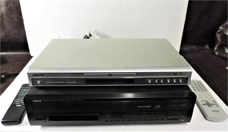 Yamaha CDC-901 CD Player & Toshiba DVD Player with Remotes