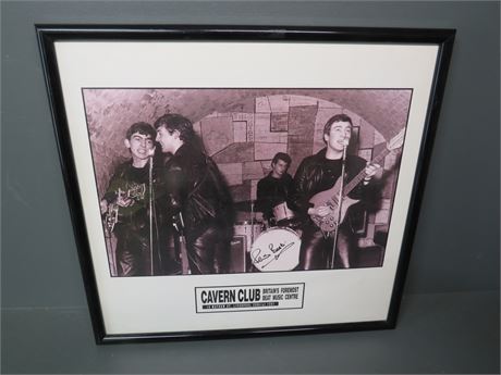Beatles Cavern Club Photo Print Signed by Pete Best