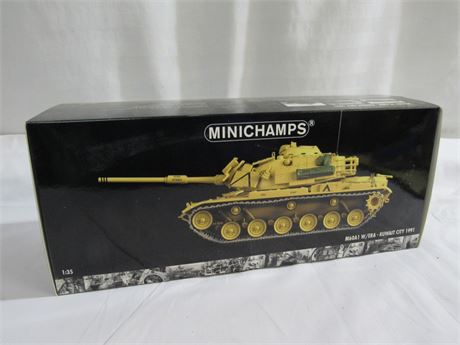 NIB - Minichamps 1:35 Scale Diecast M60A1 USMC Tank - Kuwait City 1991