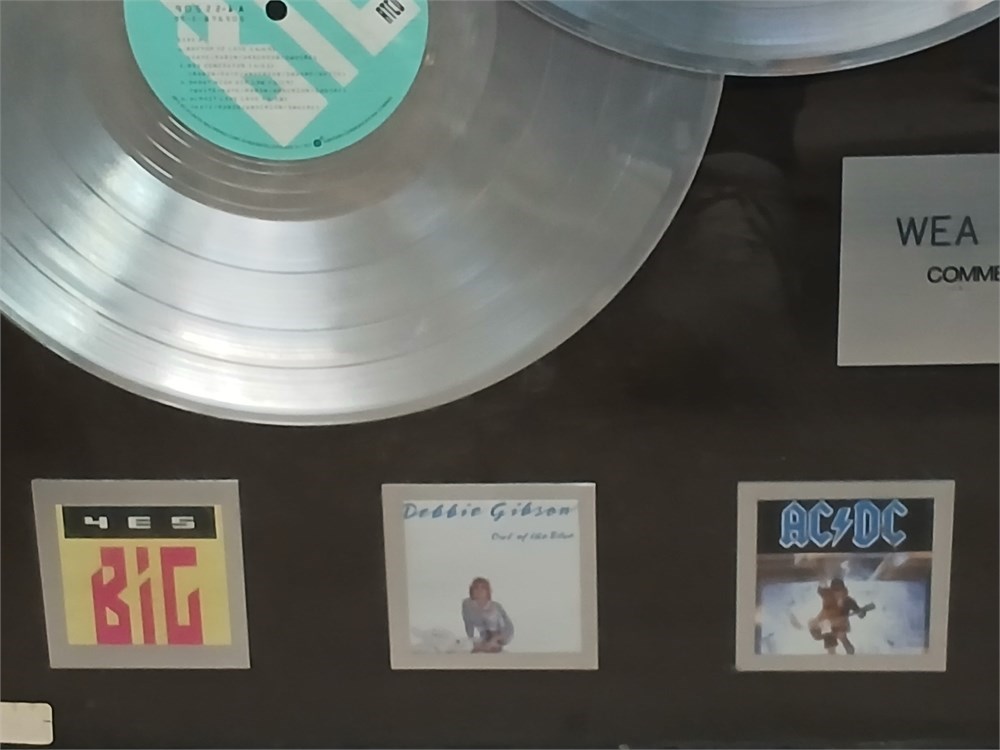 Transitional Design Online Auctions - Platinum record award plaque ...