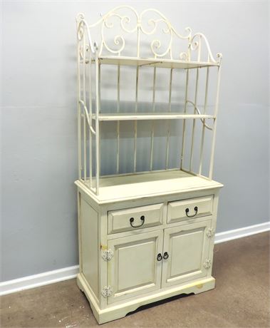 Two Drawer Distressed Display Cabinet