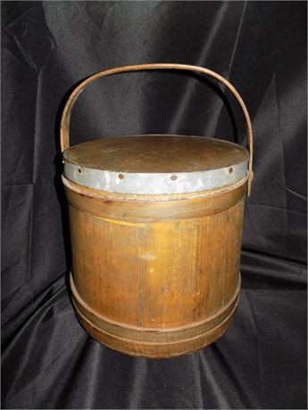 Antique Basket Bucket