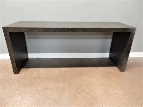 Contemporary Dark Brown Solid Laminate Console Table