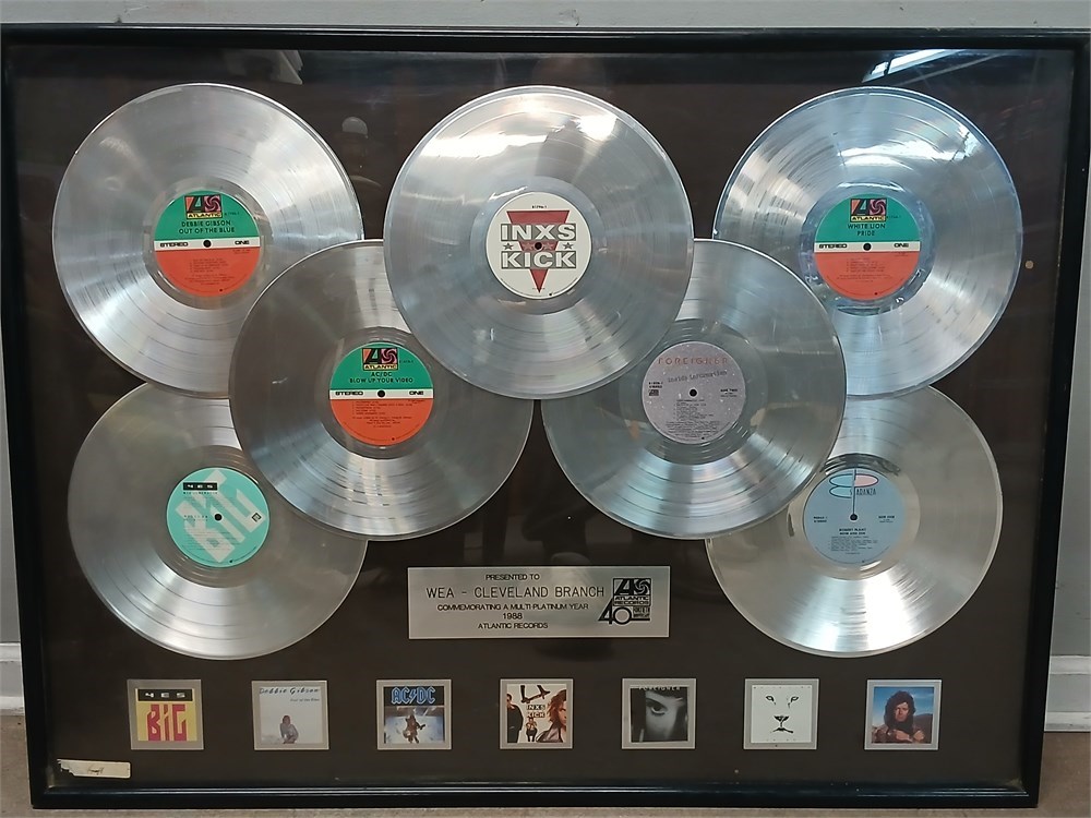Transitional Design Online Auctions - Platinum record award plaque ...