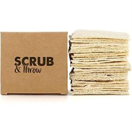 Scrub & Throw Multi-Box, Natural Loofah Sponges