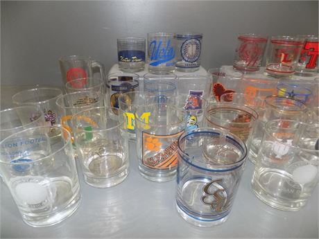 College Cocktail Glass Collection