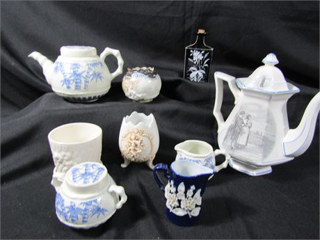 Vintage Japanese and English Tea and Glassware