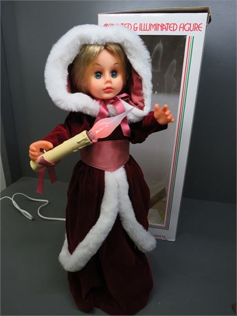 Animated Christmas Doll Figure