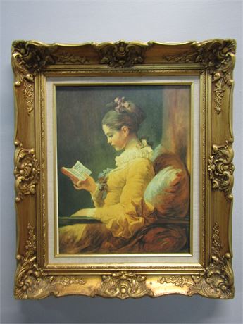 "A Young Girl Reading",1770-1772 by Jean Honore Fragonard Print
