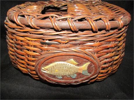 Transitional Design Online Auctions - Fishing Creel
