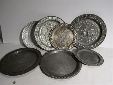 Victorian Tin Alphabet Plates