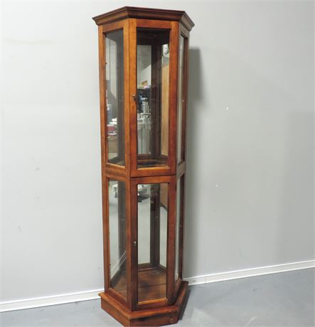 Solid Wood Curio / Display Cabinet