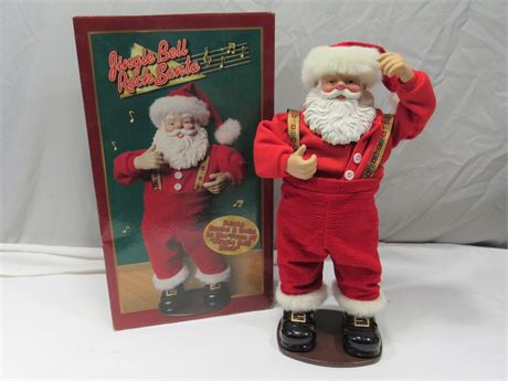 Large Christmas Fantasy Jingle Bell Rock Santa Claus