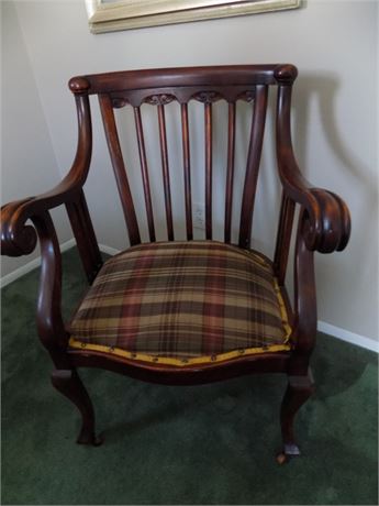 Antique Carved Parlor Armchair