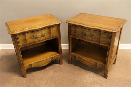 Pair of Brown End Tables