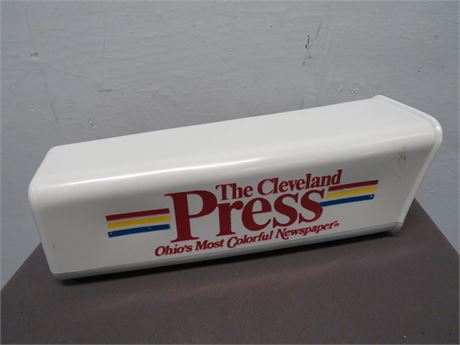 Vintage Cleveland Press Plastic Newspaper Box