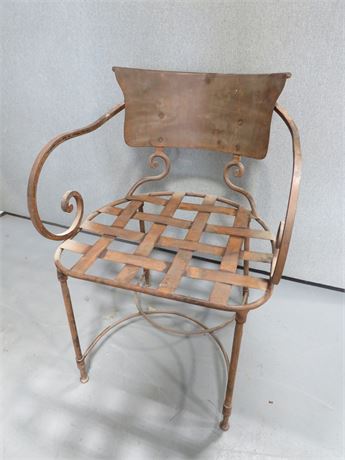 Rustic Wrought Iron Chair