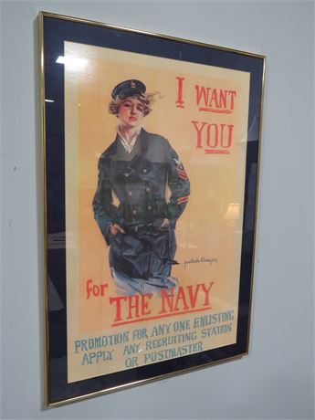 1917 Navy Recruitment Replica Poster by Howard Chandler Christy