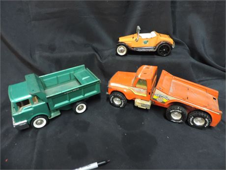 Vintage NYLINT Pumpkin Tow Truck / Model T Truck / STRUCTO Dumper