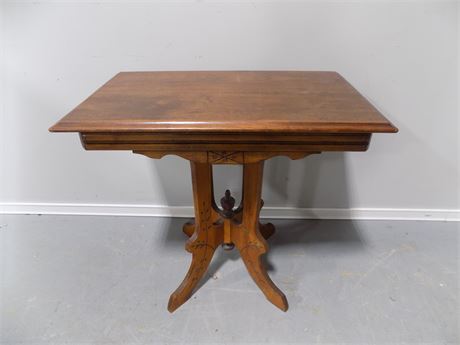 Victorian Carved Parlor Side Table