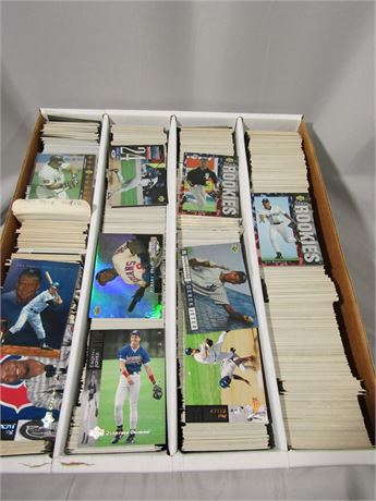 Baseball Cards, including 1994 Upper Deck with Bo, Jordan, Jeter and Chipper