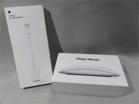 APPLE Magic Mouse 2 + USB-C to USB Adapter