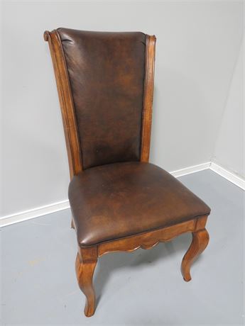 Leather Seat Dining Chair