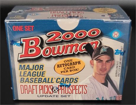 2000 BOWMAN DRAFT PICKS AND PROSPECTS WITH ONE AUTOGRAPH