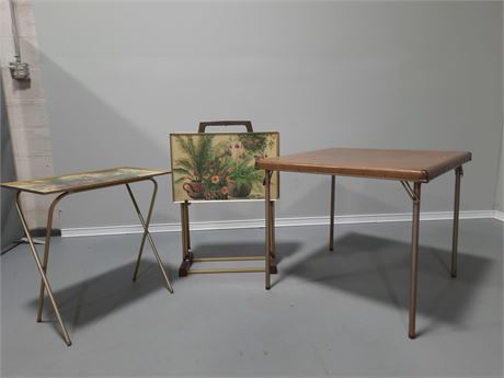 MCM TV Trays & Card Table