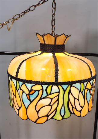 Tiffany Style Glass Hanging Lamp