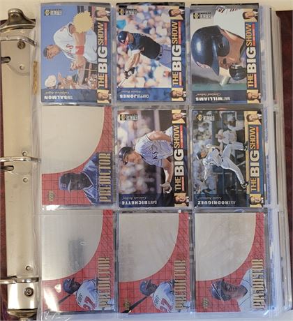 HUGE Baseball Collection in 2 Binders Cal Ripken Jr Greg Maddux
