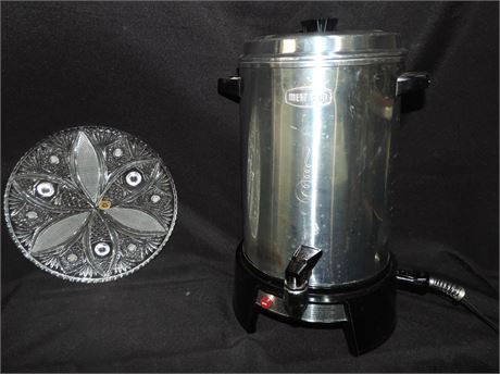 WESTBEND 30 Cup Coffee Maker / BARDEJOV Crystal