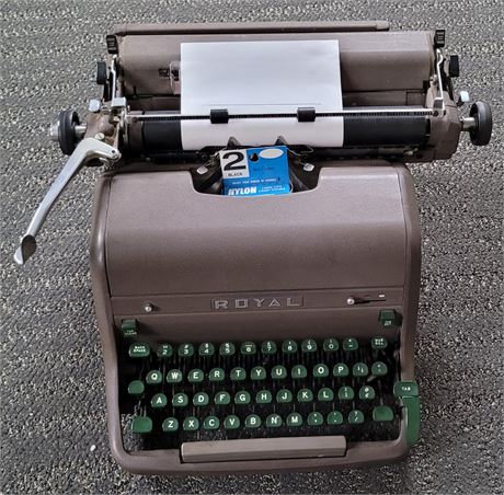 Vintage 1950's Royal Typewriter with Extra Ribbon