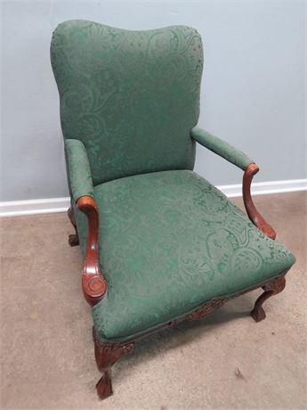 Vintage Ball & Claw Foot Arm Chair