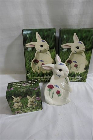 Lenox Bunny Selection from Poppies On Blue, Barnyard Collection