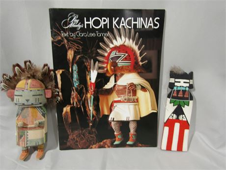 Hopi Kachina Signed Dolls and Hopi Indian Identification Book,