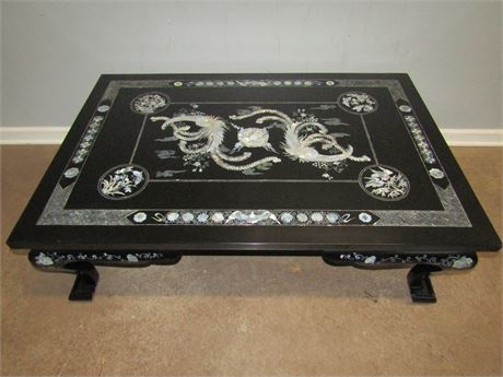 "Mother of Pearl Inlay" Coffee Table