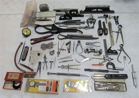 Large Misc./Machinist's Tool Lot - Approx. 60 Pieces