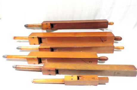 Vintage Solid Wood Organ Pipes