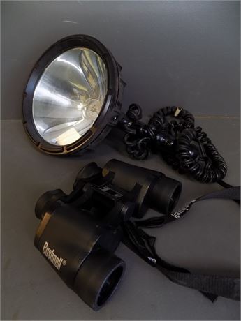 Bushnell Binoculars & Spotlight
