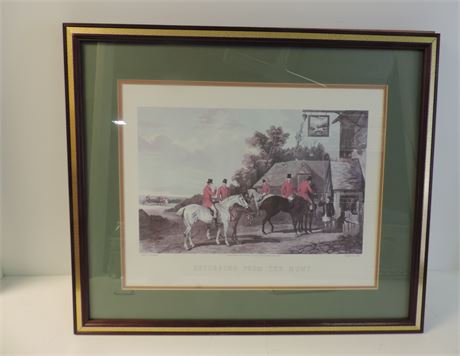 W. SHAYER 'The Returning From the Hunt ' Lithograph