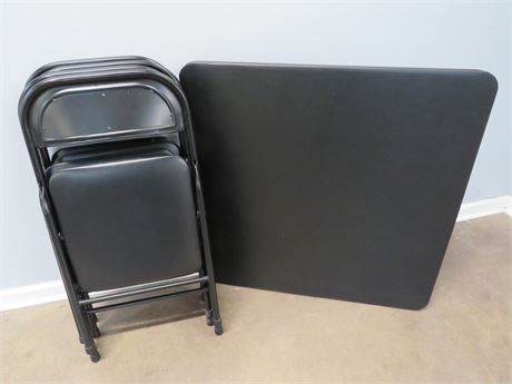 Folding Card Table w/4 Chairs
