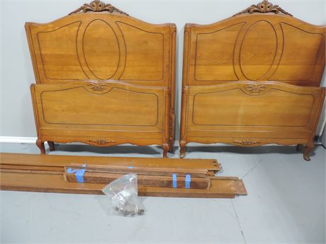 Pair of Maple Twin Beds