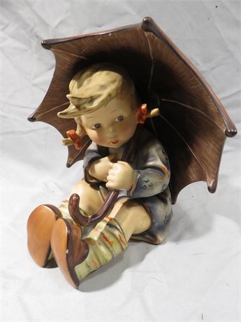 Large Hummel Umbrella Girl Figurine