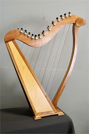 Gorgeous 2 tone wood harp