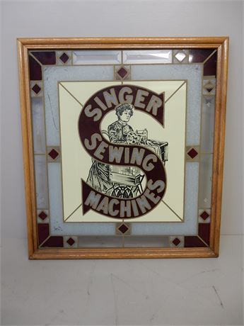 Singer Sewing Machine Mirror