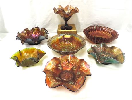 Vintage FENTON Art Glass / Iridescent / Carnival Glass Bowl