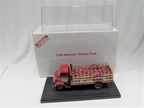 Danbury Mint 1938 GMC Cabover Budweiser Stake Delivery Truck -1:24 Scale w/Title