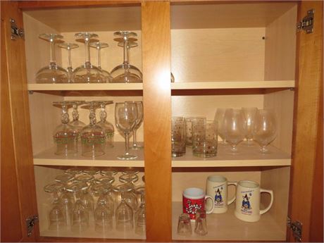 Cocktail Bar Glassware Stemware & Mugs