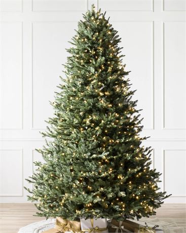 Balsam Hill 2 Piece Flip-up Artificial Christmas Tree with Covers
